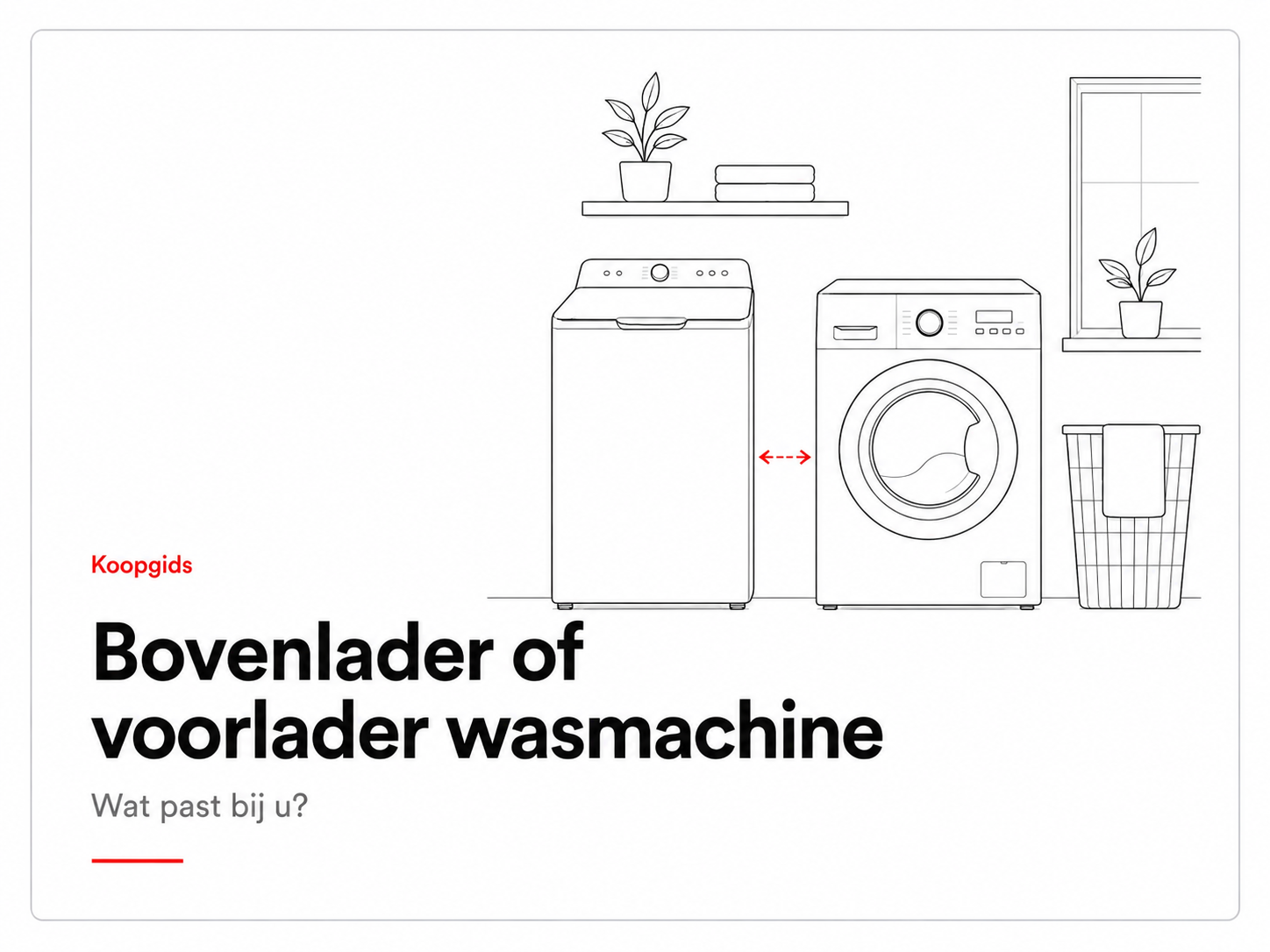 Koopgids bovenlader of voorlader wasmachine