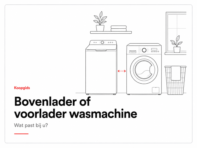 Koopgids bovenlader of voorlader wasmachine