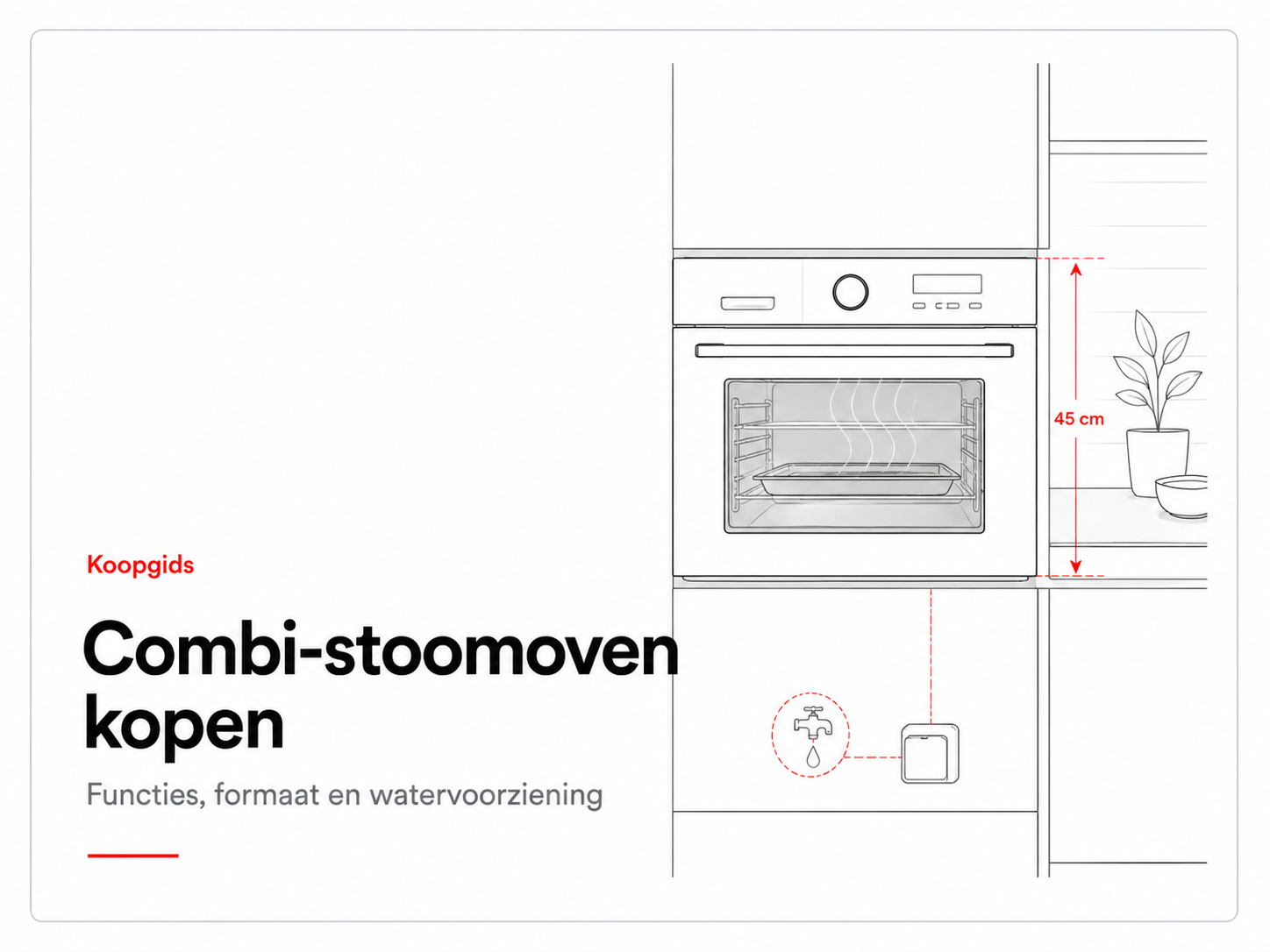 Koopgids combi-stoomoven kopen – functies, formaat en watervoorziening
