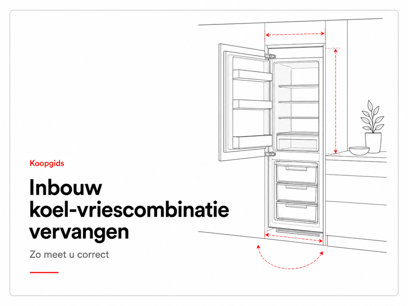Koopgids inbouw koel-vriescombinatie vervangen – zo meet u correct