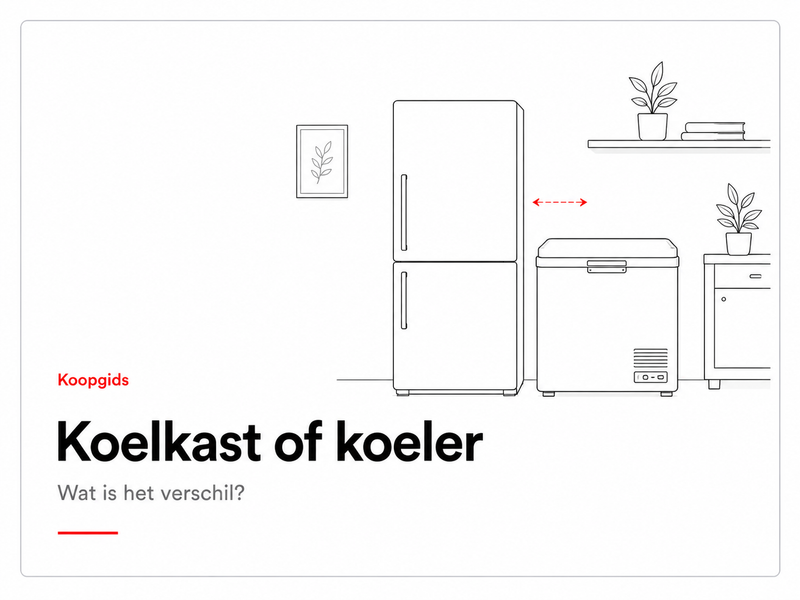 Koopgids koelkast of koeler – wat is het verschil