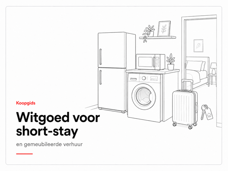 Koopgids witgoed voor short-stay en gemeubileerde verhuur