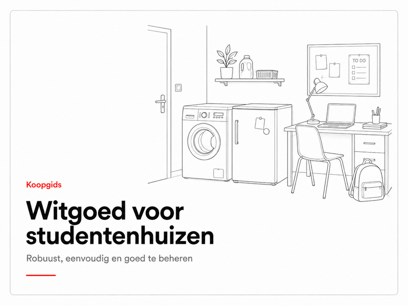 Koopgids witgoed voor studentenhuizen