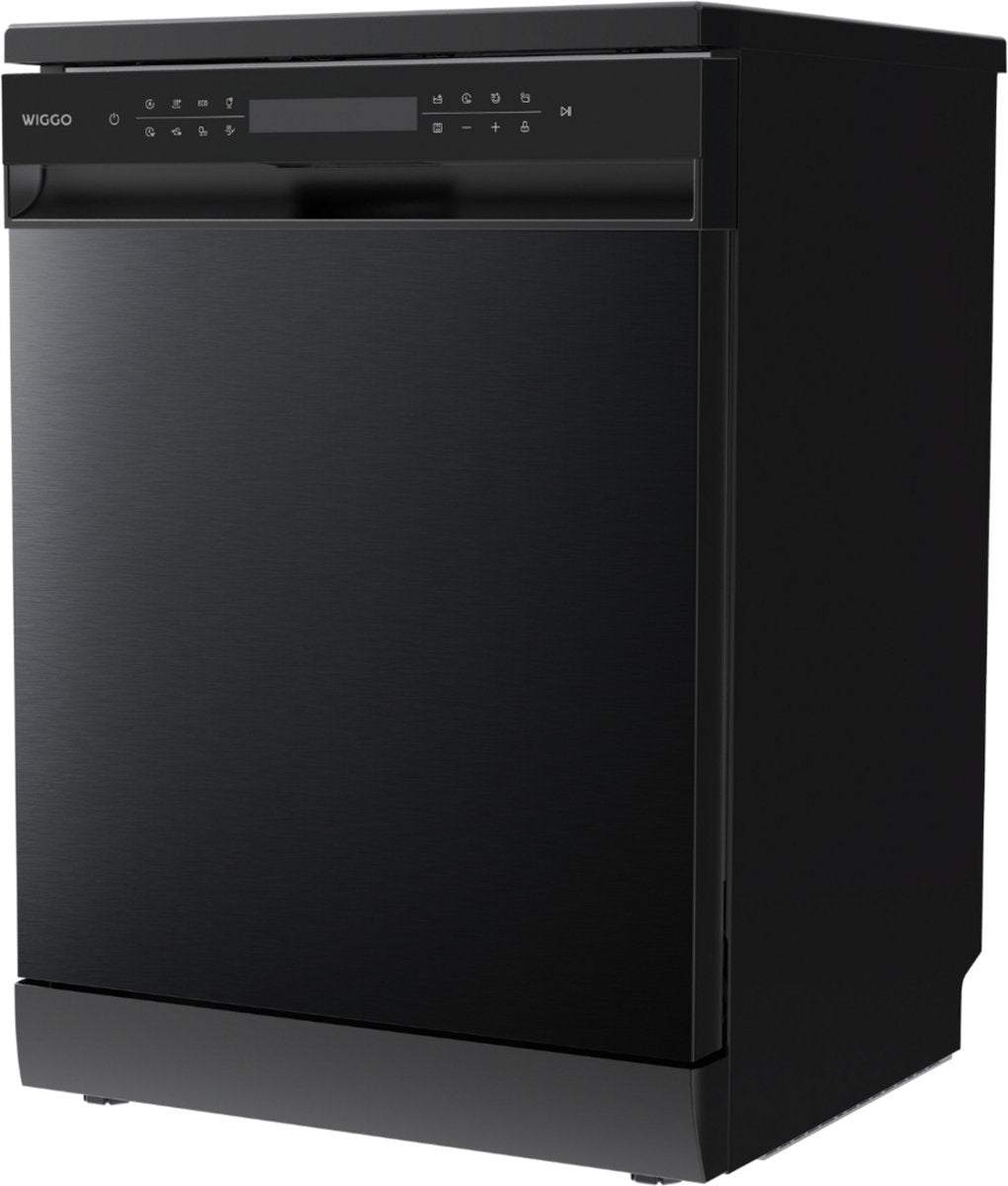 Wiggo WD-F6148B(DX) vrijstaande vaatwasser 60 cm donker roestvrijstaal