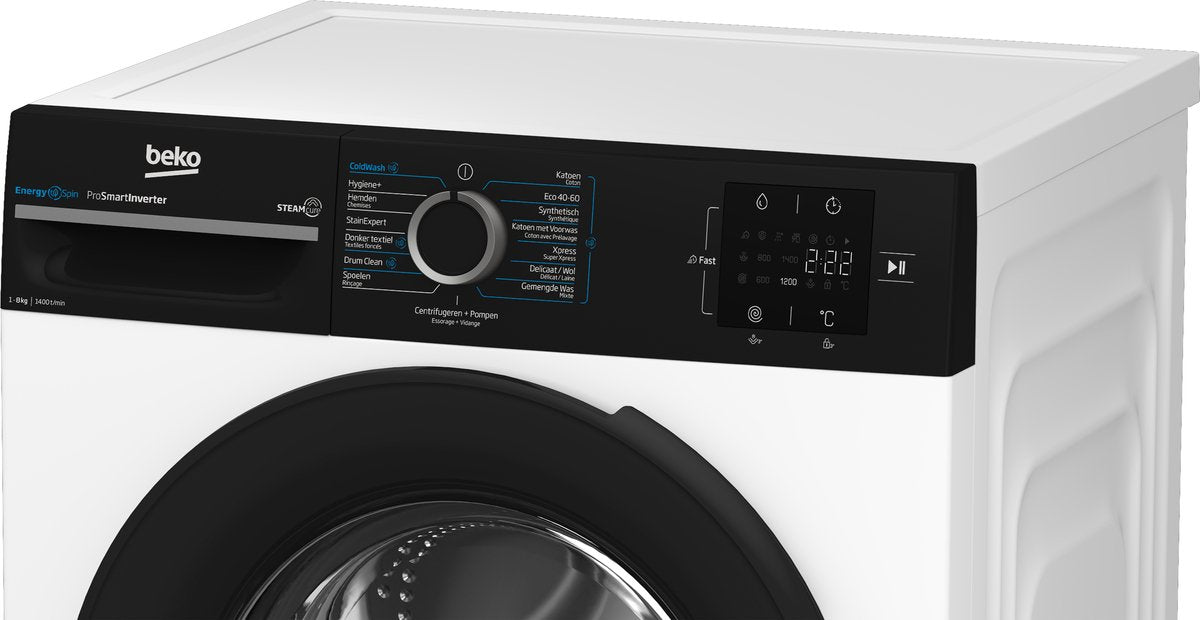 Beko BM3WFT3841B wasmachine 8 kg