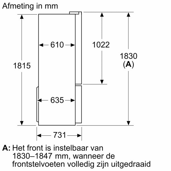 Bosch KFD96APEA Koel/vriescombinatie