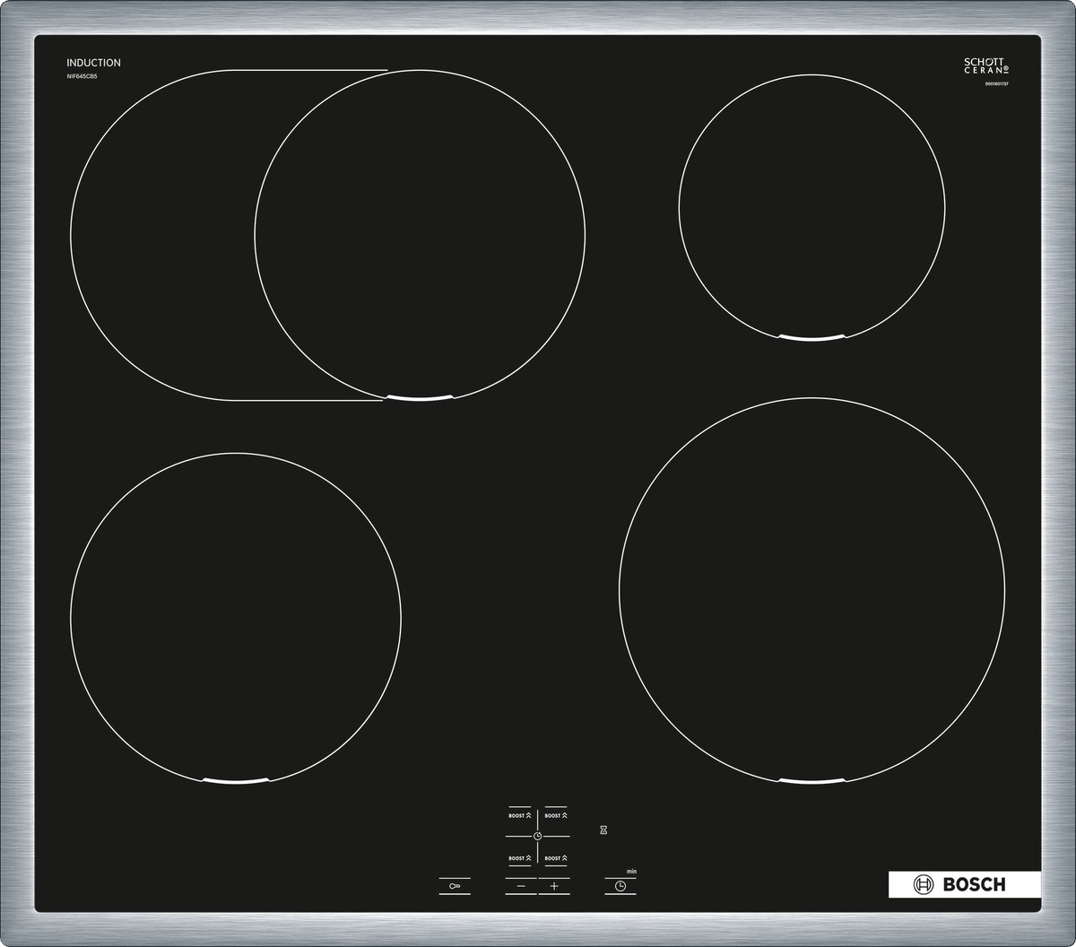 Bosch NIF645CB5E inductiekookplaat uit de inbouwcombinatie