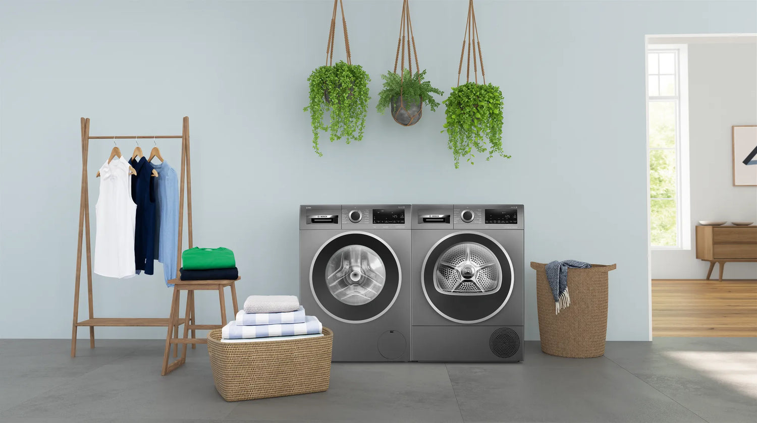 droger plaatsen op wasmachine