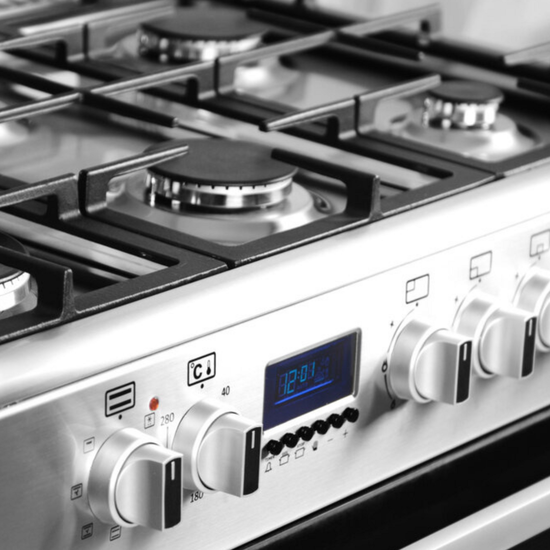 Wiggo WO-E969R(XX) 90 cm breed rvs gasfornuis