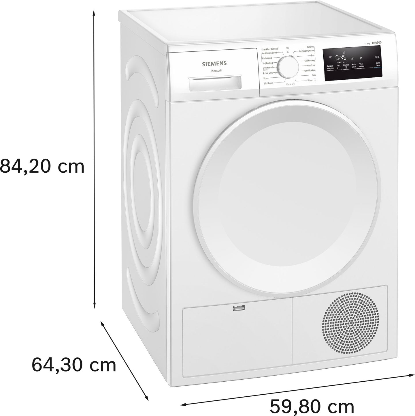 Siemens WT43H00ENL warmtepompdroger 8 kg