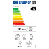 LG F4WX801YB wasmachine met 11kg vulvermogen,