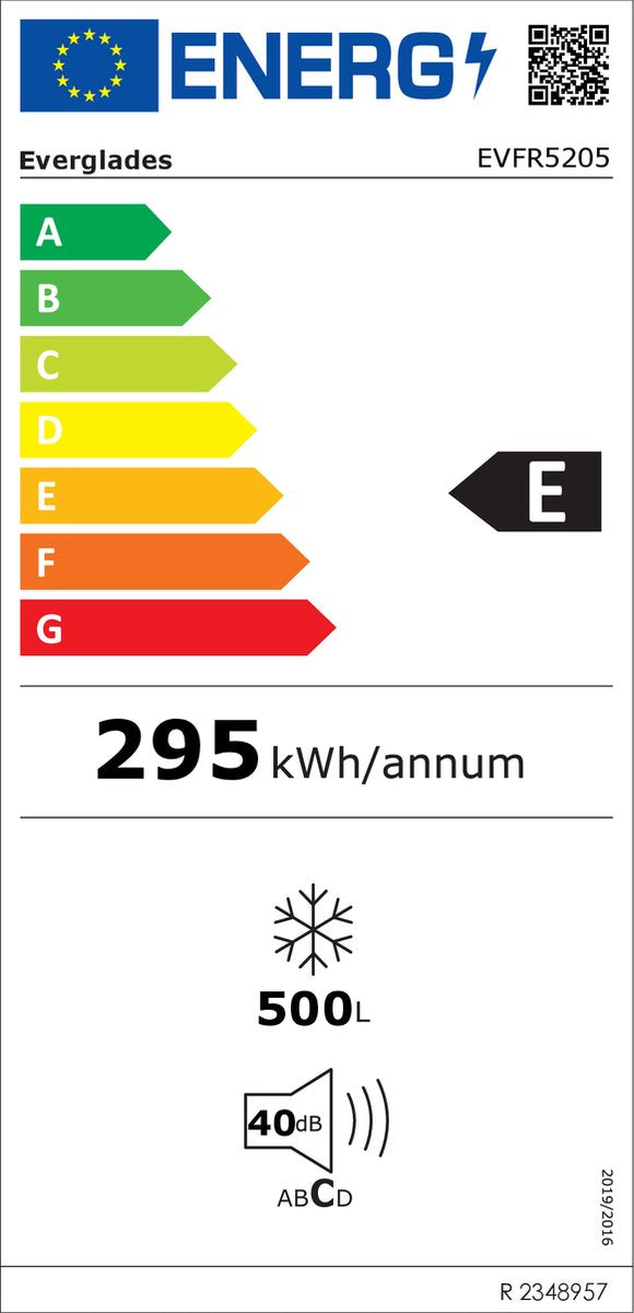 Everglades EVFR5205 vrieskist 500 liter
