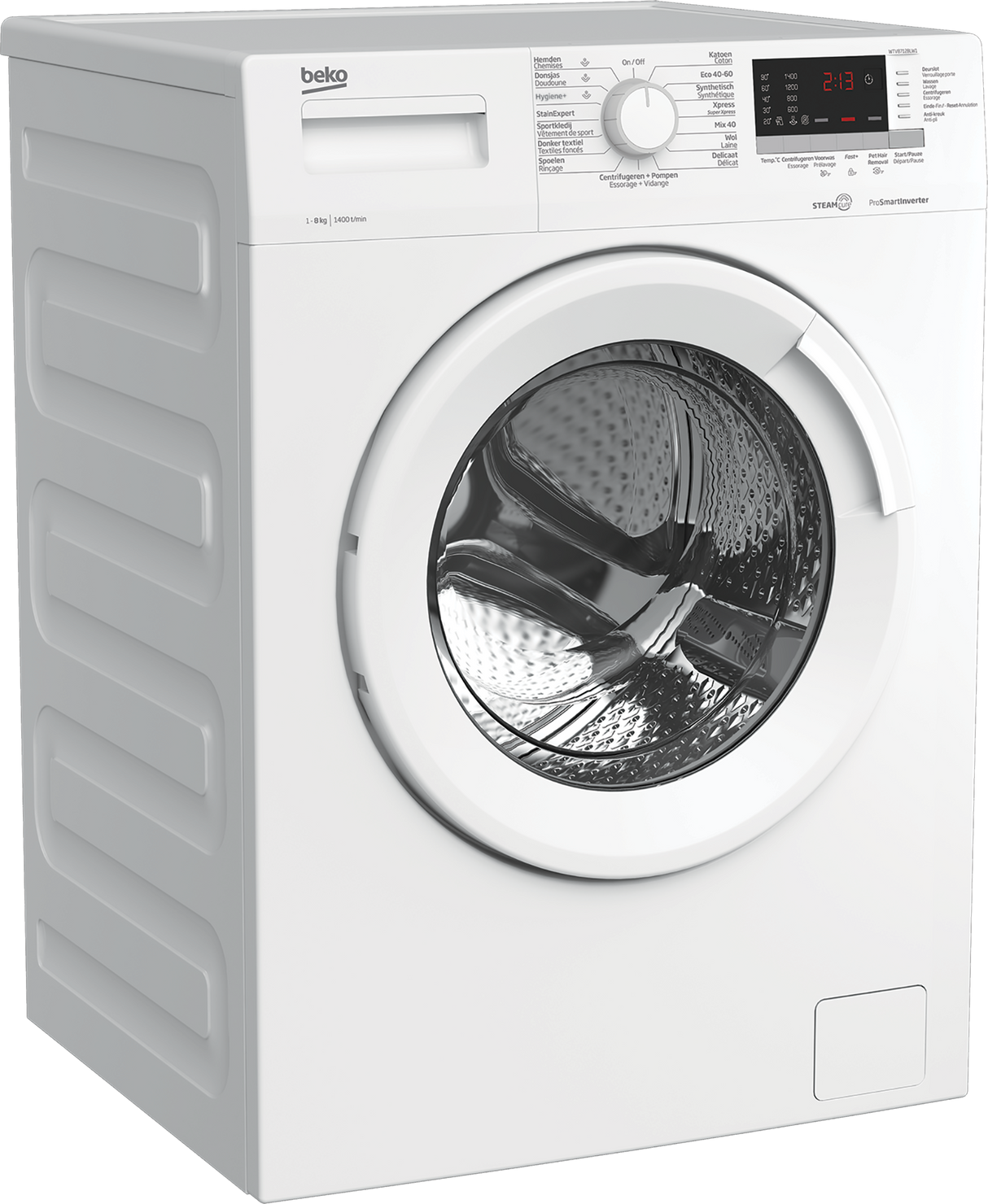 Beko WTV8712BLW1 wasmachine 8 kilo vulvermogen 1400 toeren