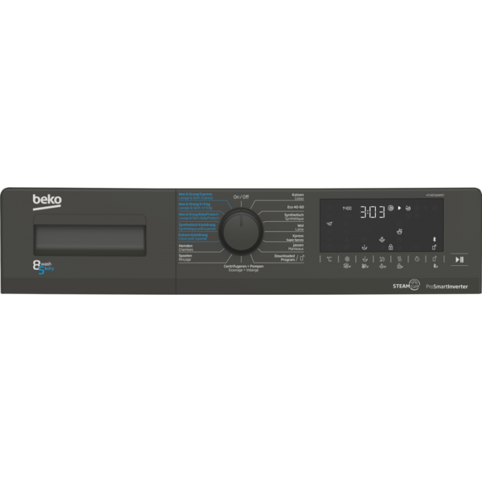 BEKO HTV8716XMST wasdroogcombinatie