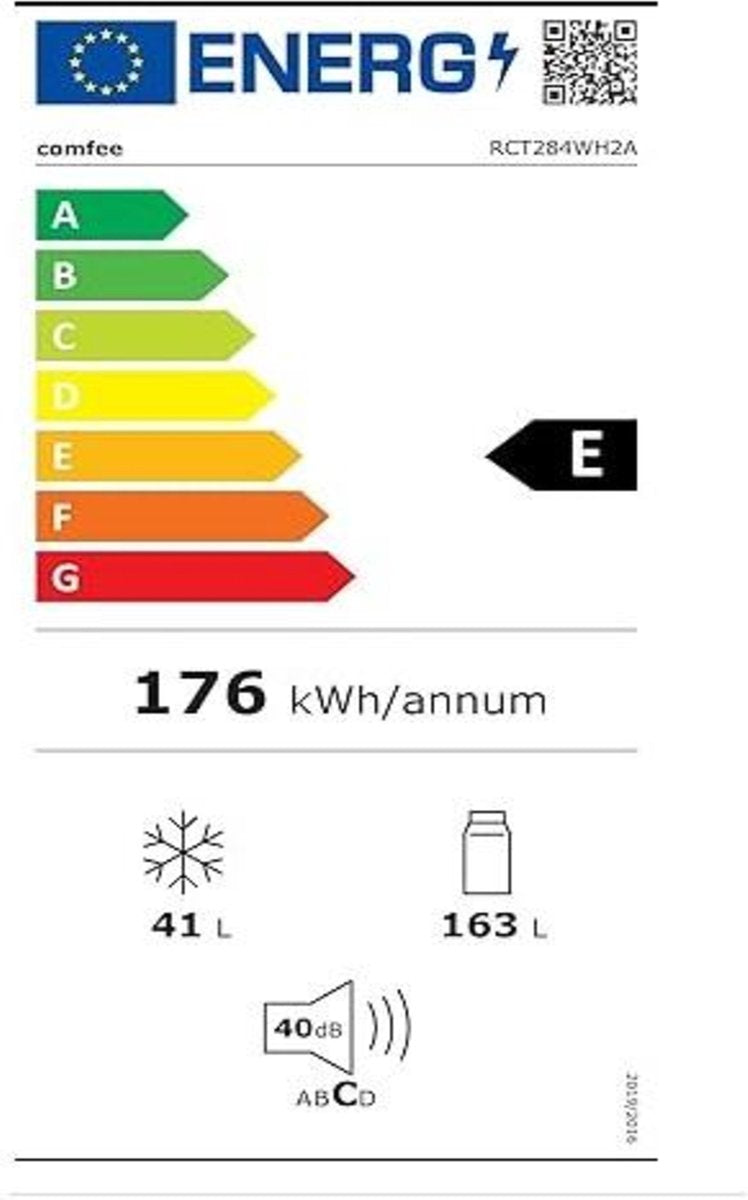 Comfee RCT284WH2A koel vries-combinatie