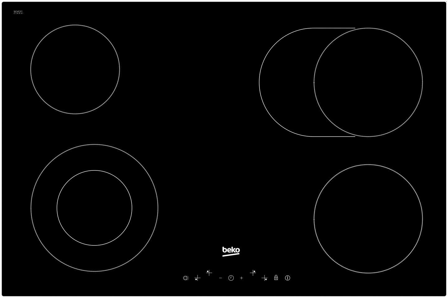 Beko HIC84401 keramische kookplaat