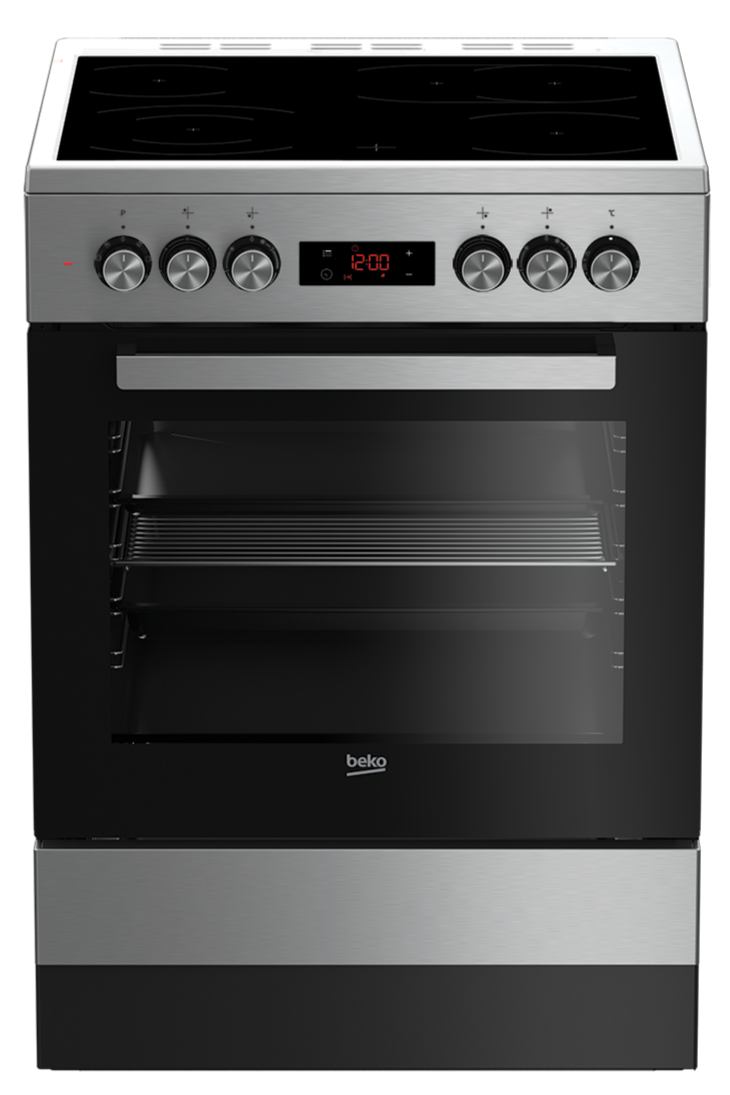 Beko FSM67320GXS keramisch fornuis met heteluchtoven