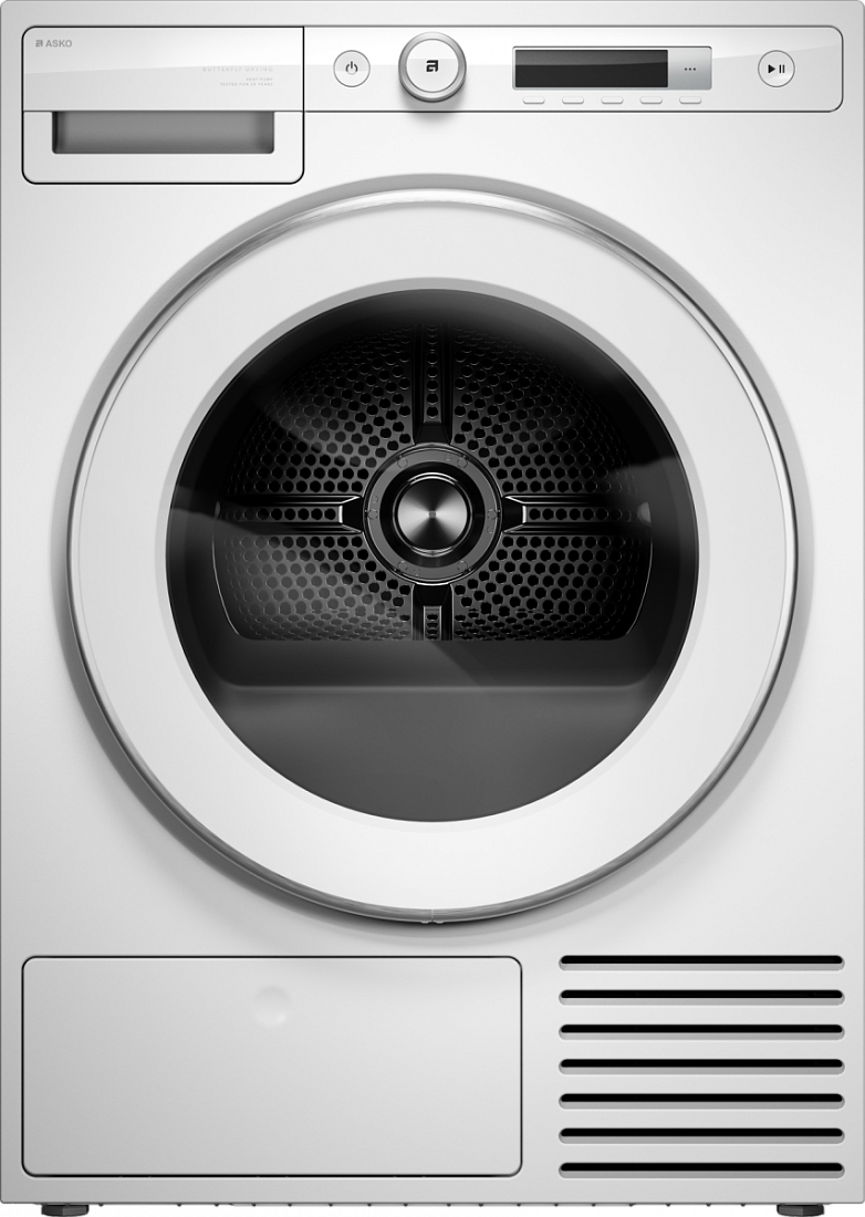 ASKO T309HCW warmtepompdroger 9 kg wit – vooraanzicht