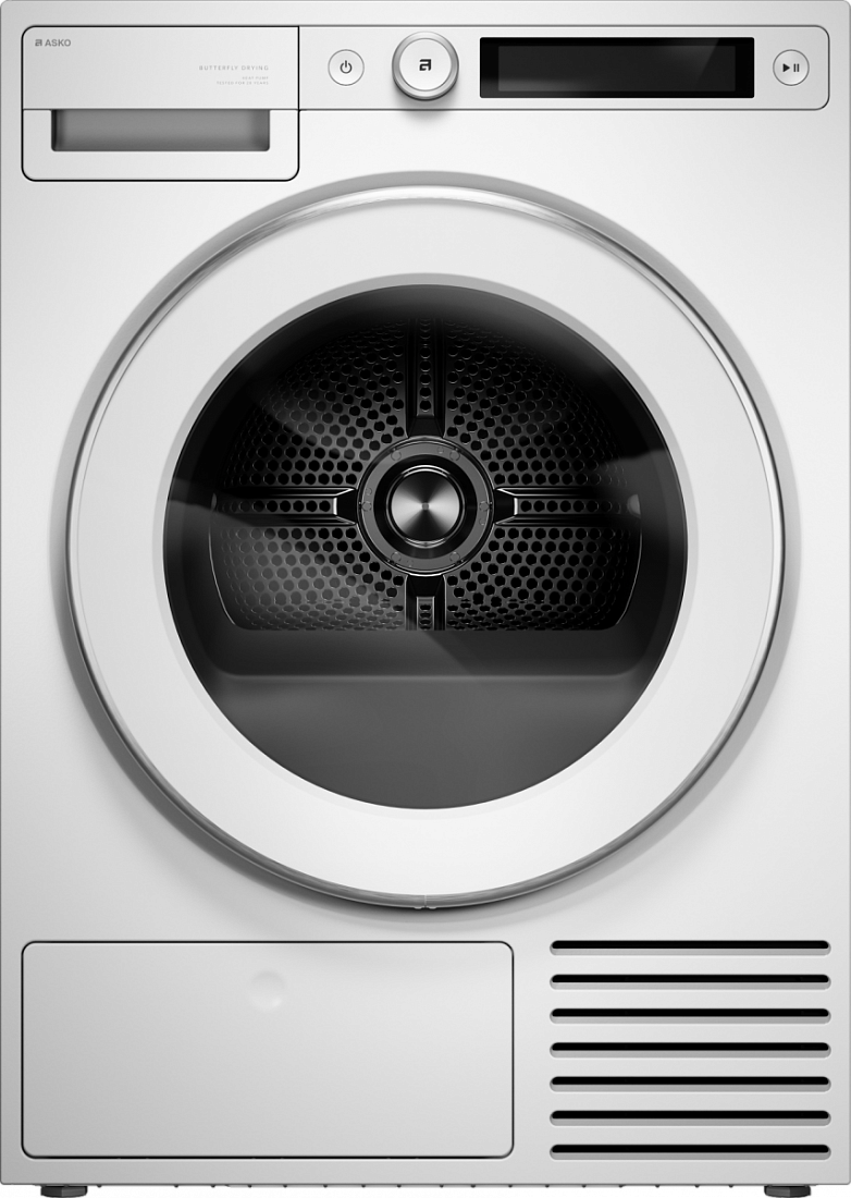 ASKO T509HRW warmtepompdroger 9 kg wit – vooraanzicht