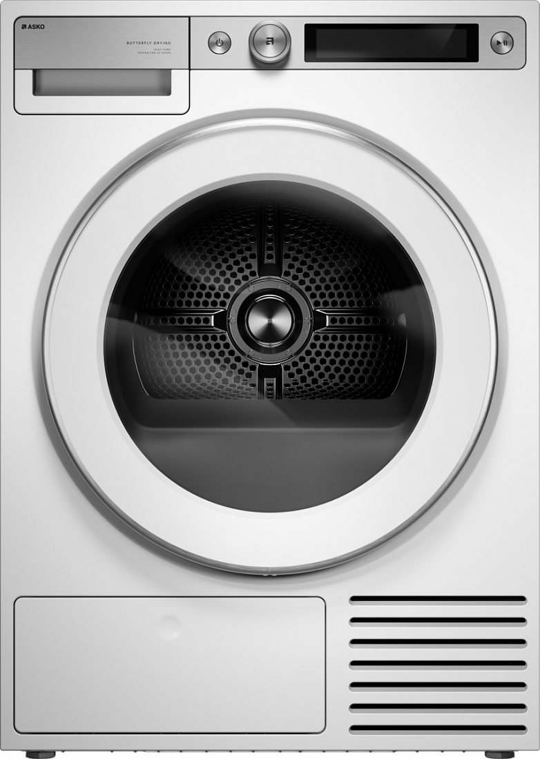 ASKO T709HUW warmtepompdroger 9 kg wit – vooraanzicht