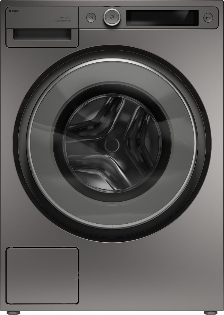 ASKO W5096RT Steel Seal wasmachine 9 kg Titanium – vooraanzicht