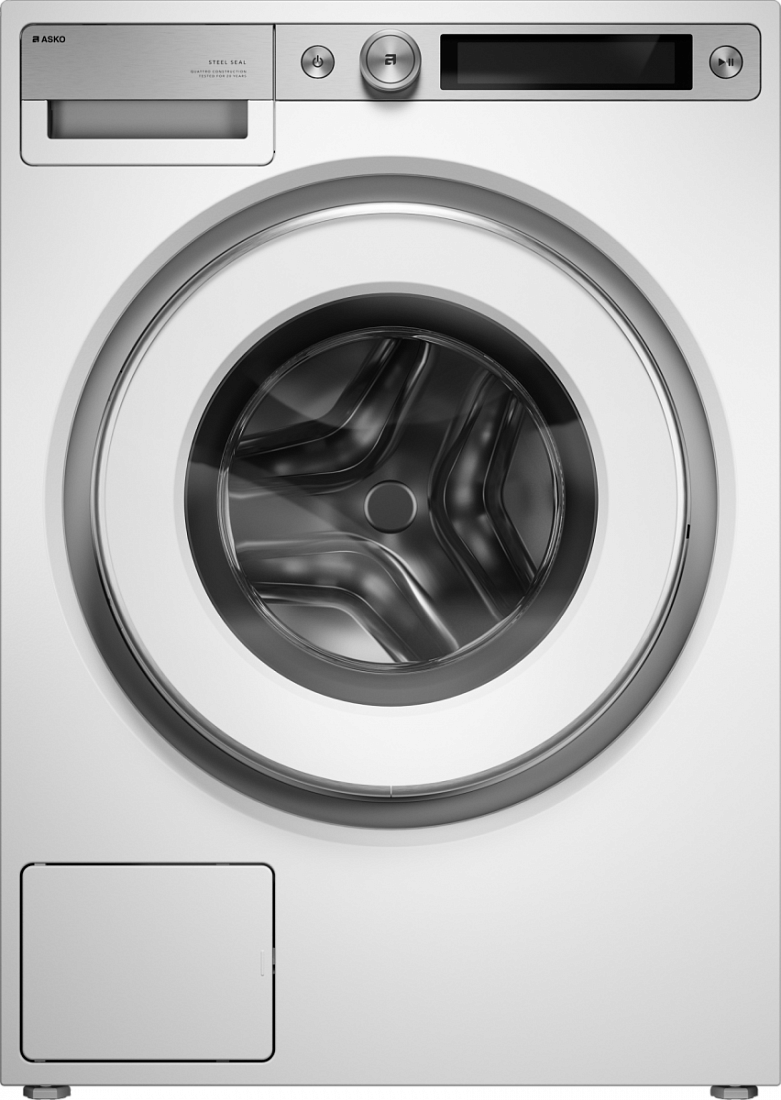 ASKO W7096XW Steel Seal wasmachine 9 kg wit – vooraanzicht