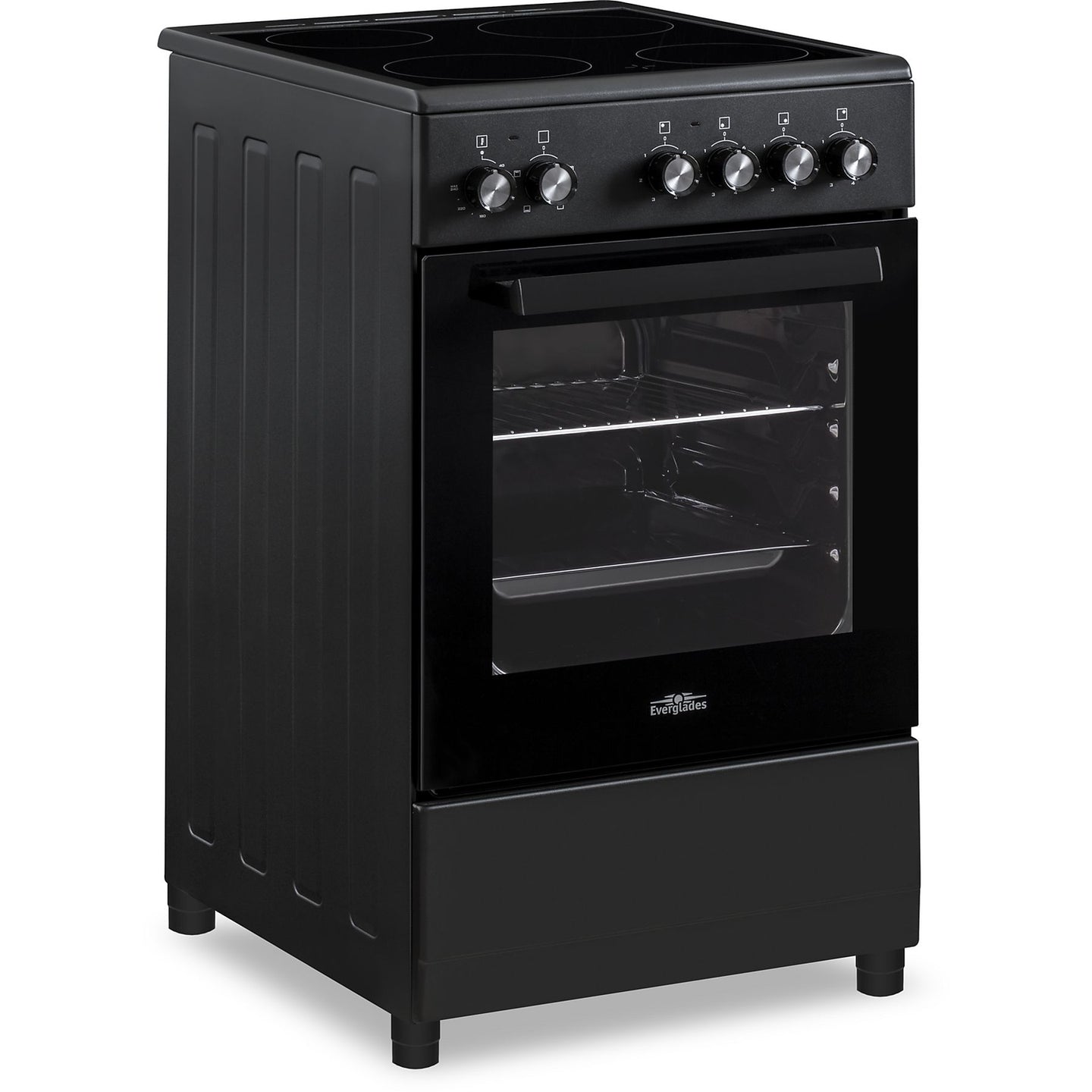 Everglades EVCK5120 Keramisch Fornuis 50cm Zwart