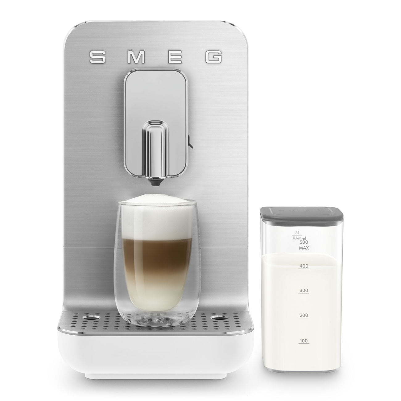 SMEG BCC13WHMEU volautomatische koffiemachine met melksysteem matwit