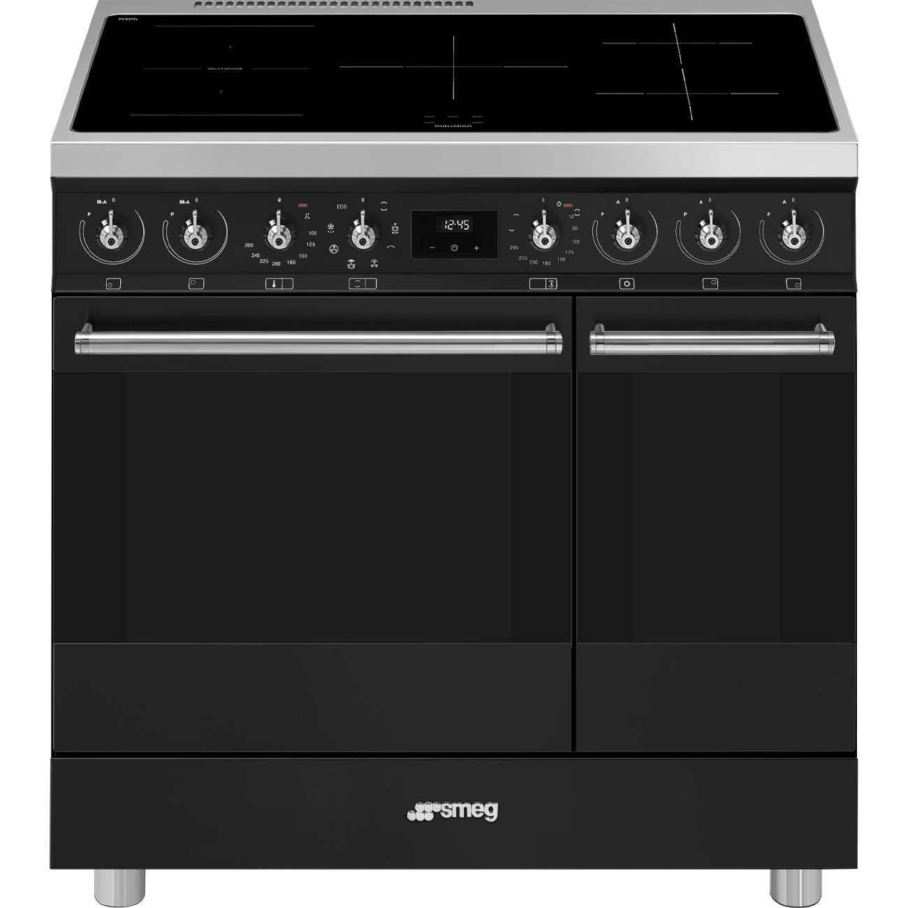 SMEG C92IMMB2 inductiefornuis 90 cm matzwart