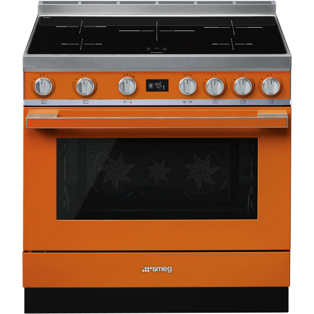 SMEG CPF9IPOR 90cm breed Fornuis Oranje