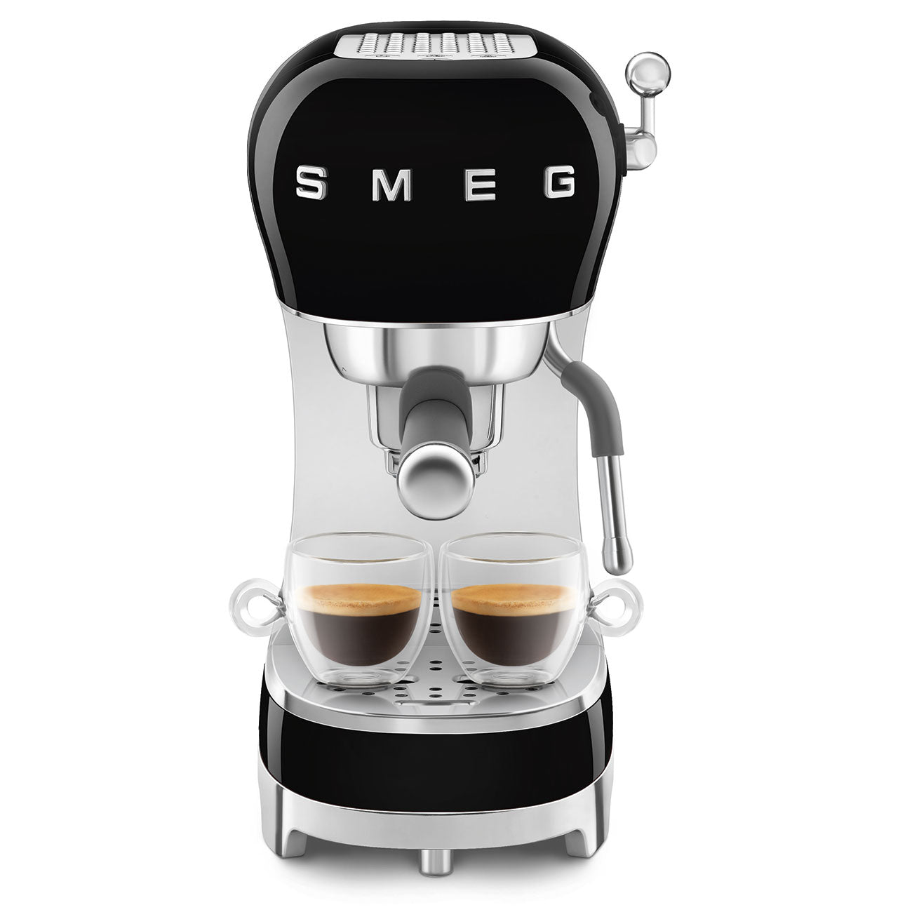 SMEG ECF02BLEU handmatige espressomachine zwart