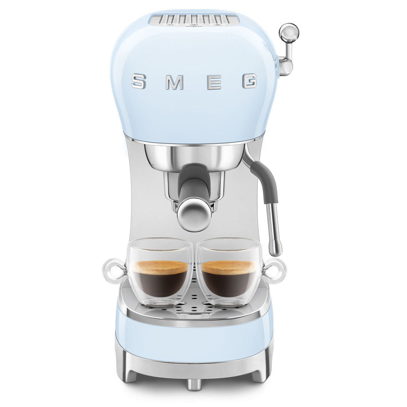 SMEG ECF02PBEU handmatige espressomachine pastelblauw