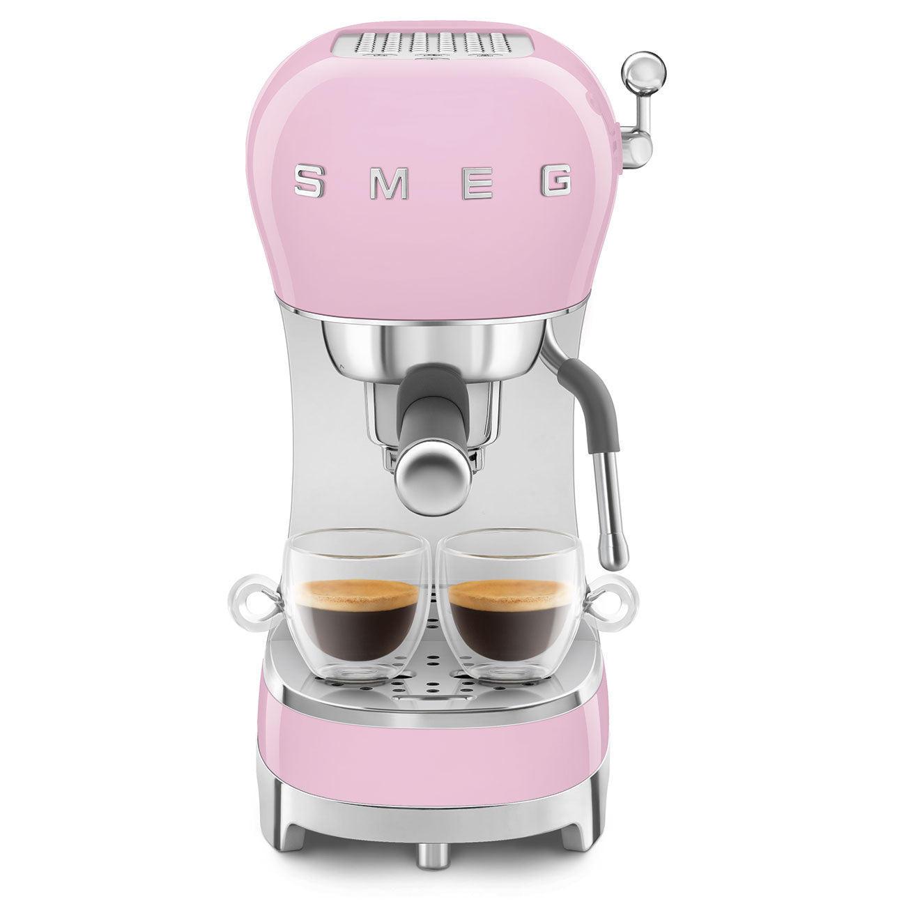 SMEG ECF02PKEU handmatige espressomachine roze