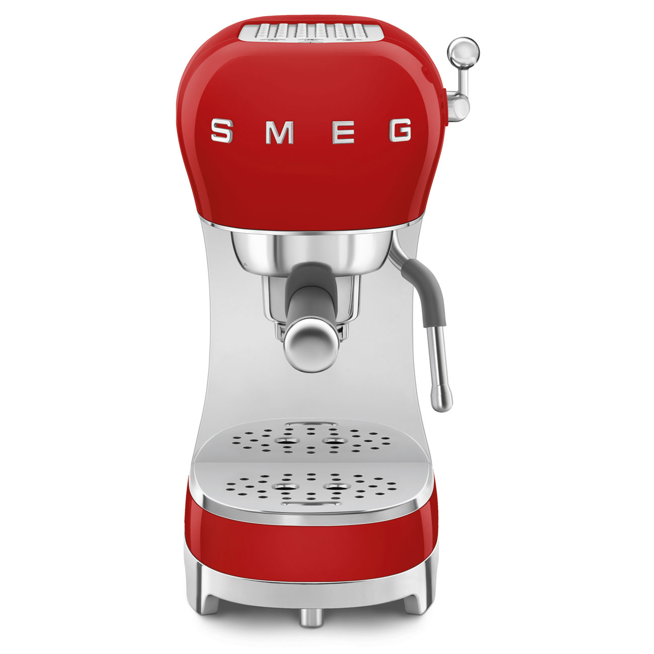 SMEG ECF02RDEU handmatige espressomachine rood