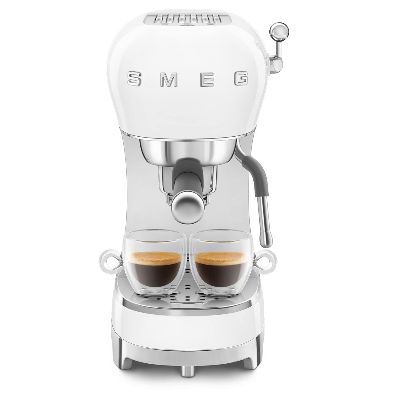 SMEG ECF02WHEU handmatige espressomachine wit