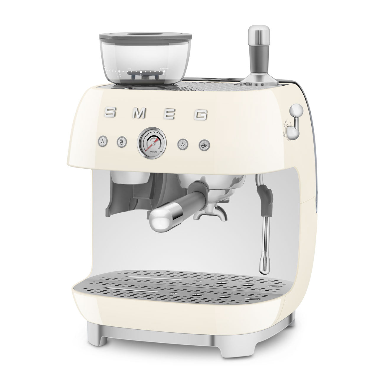SMEG EGF03CREU espressomachine met bonenmaler crème