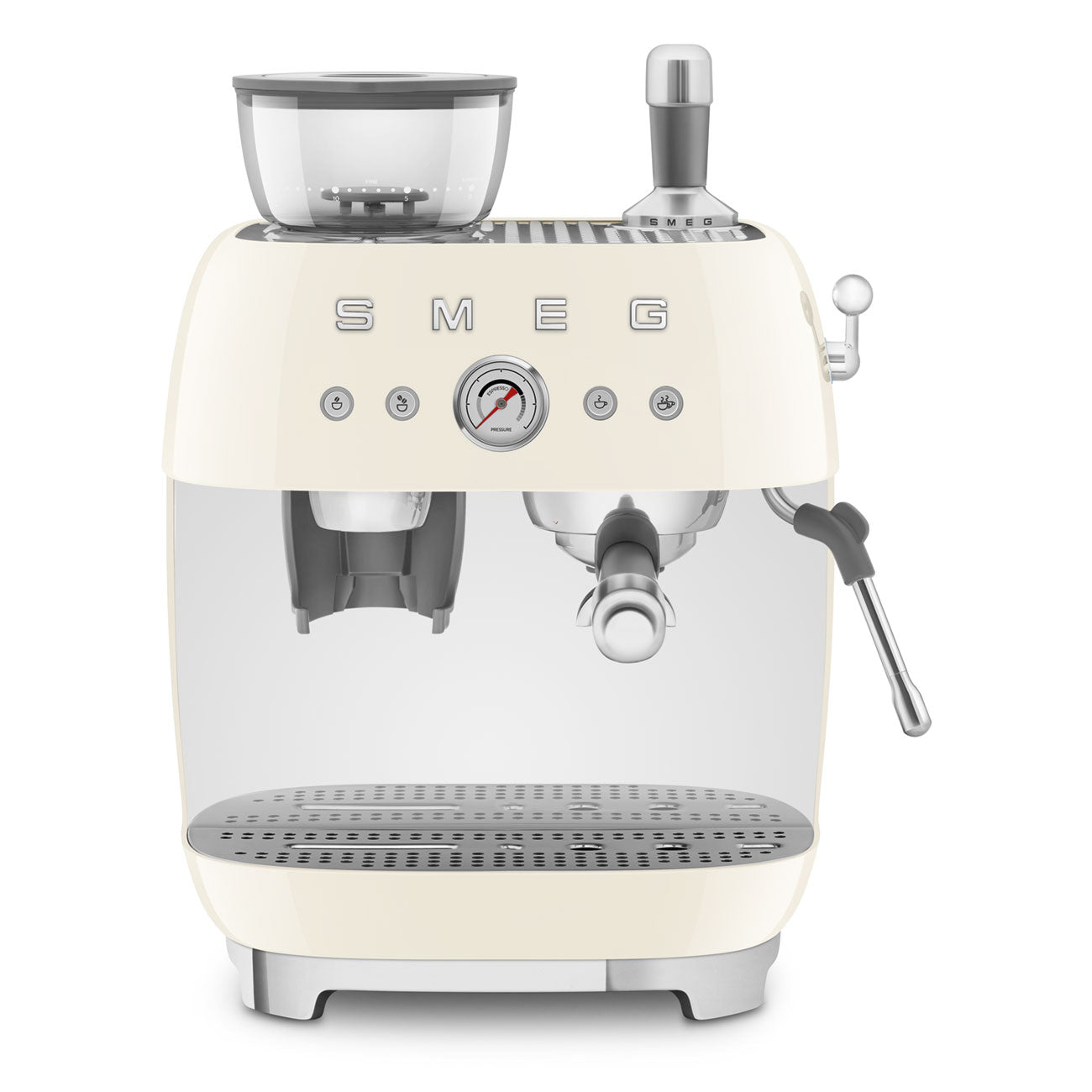 SMEG EGF03CREU espressomachine met bonenmaler crème