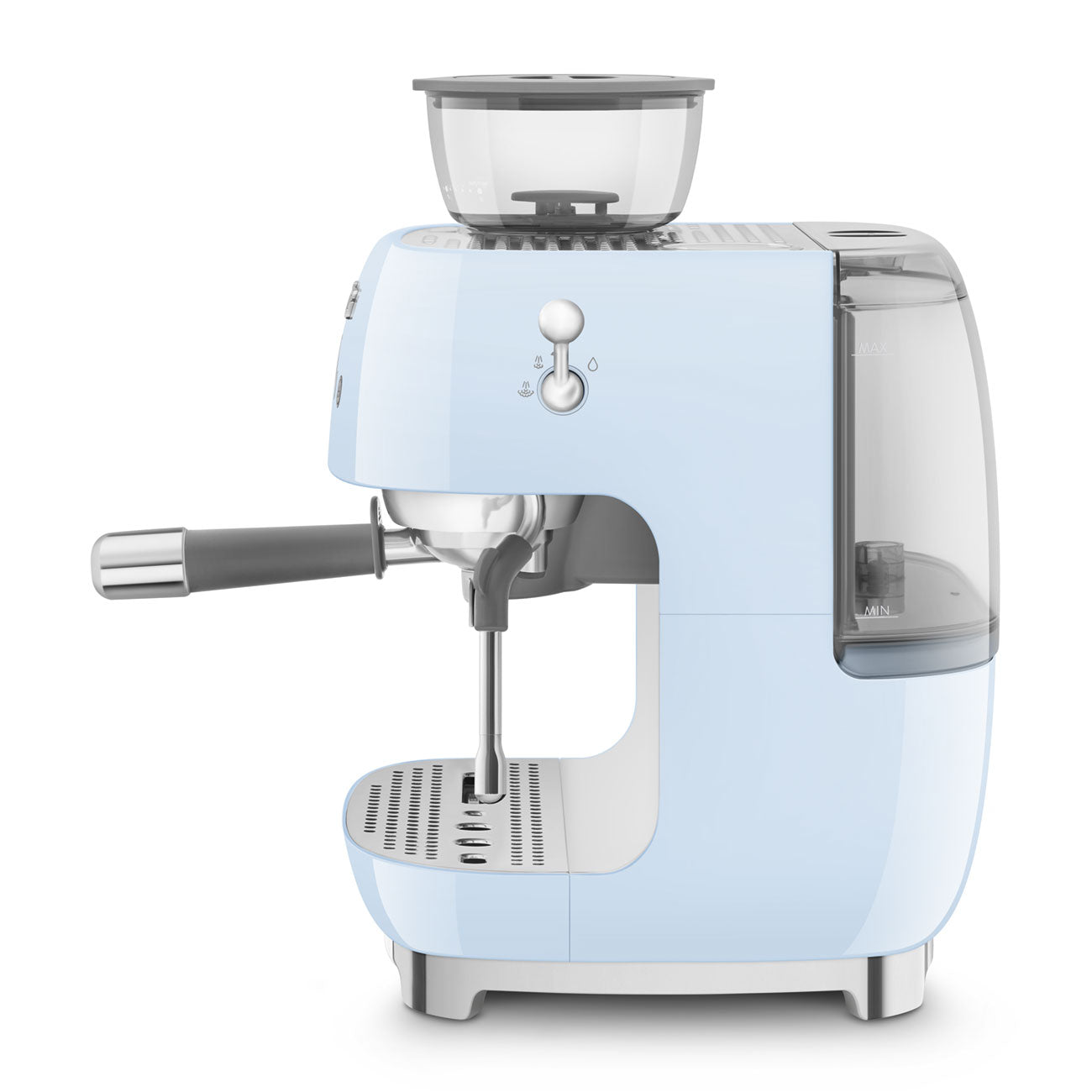 SMEG EGF03PBEU espressomachine met bonenmaler pastelblauw