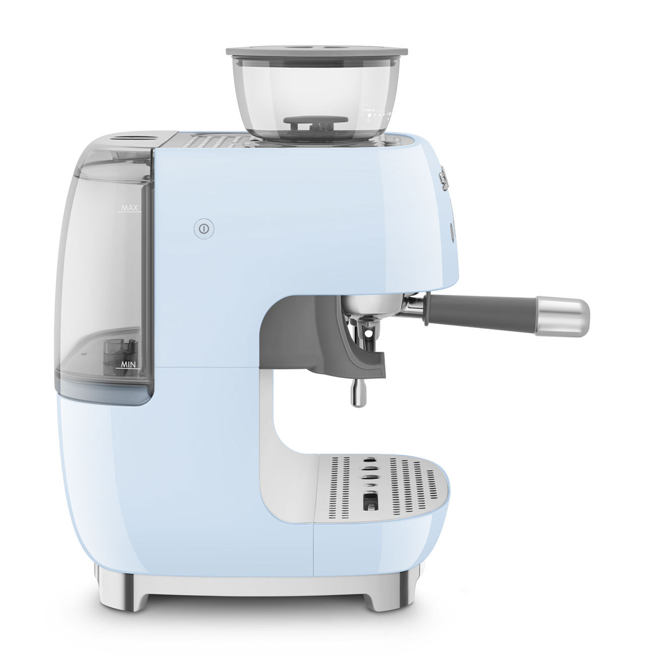 SMEG EGF03PBEU espressomachine met bonenmaler pastelblauw