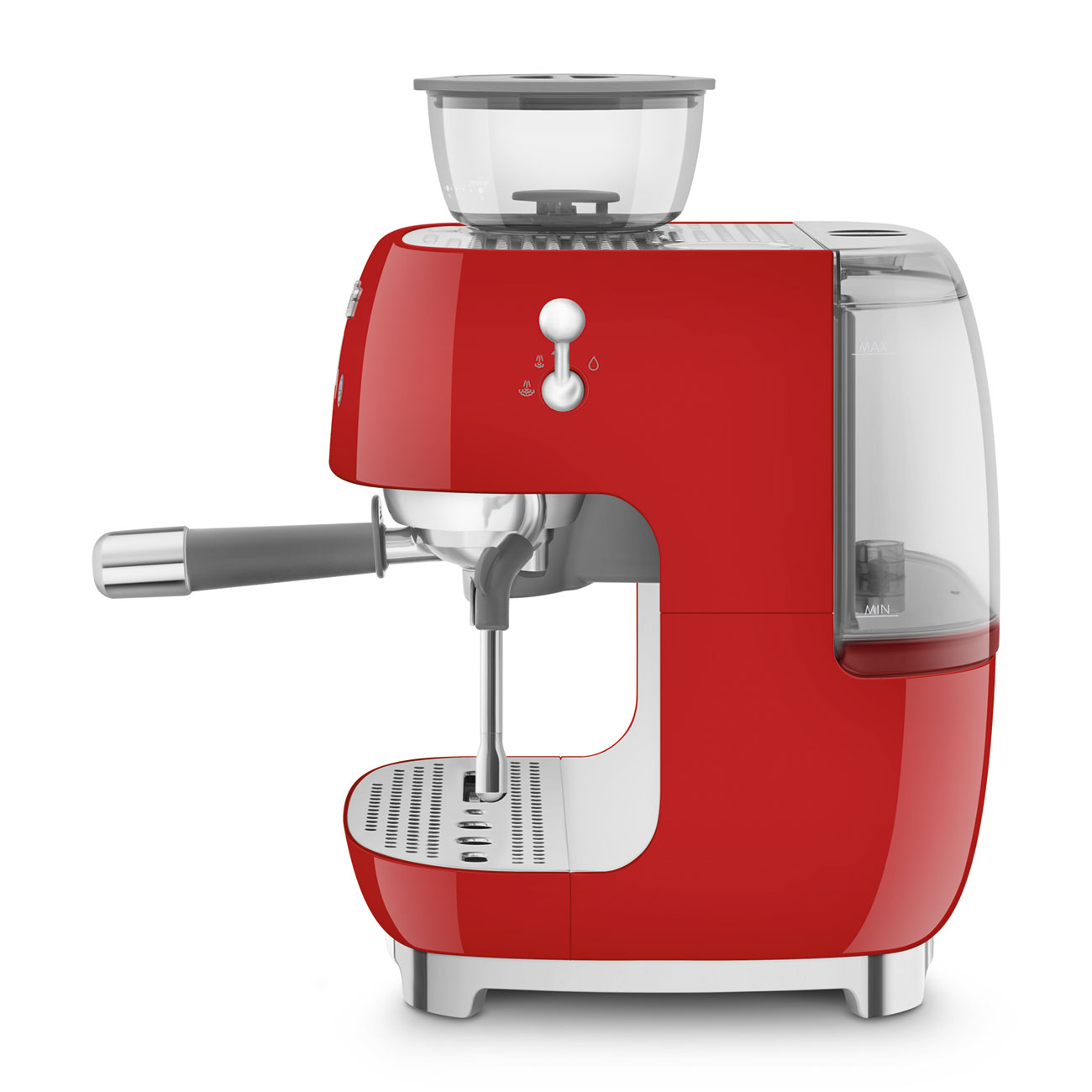SMEG EGF03RDEU espressomachine met bonenmaler rood