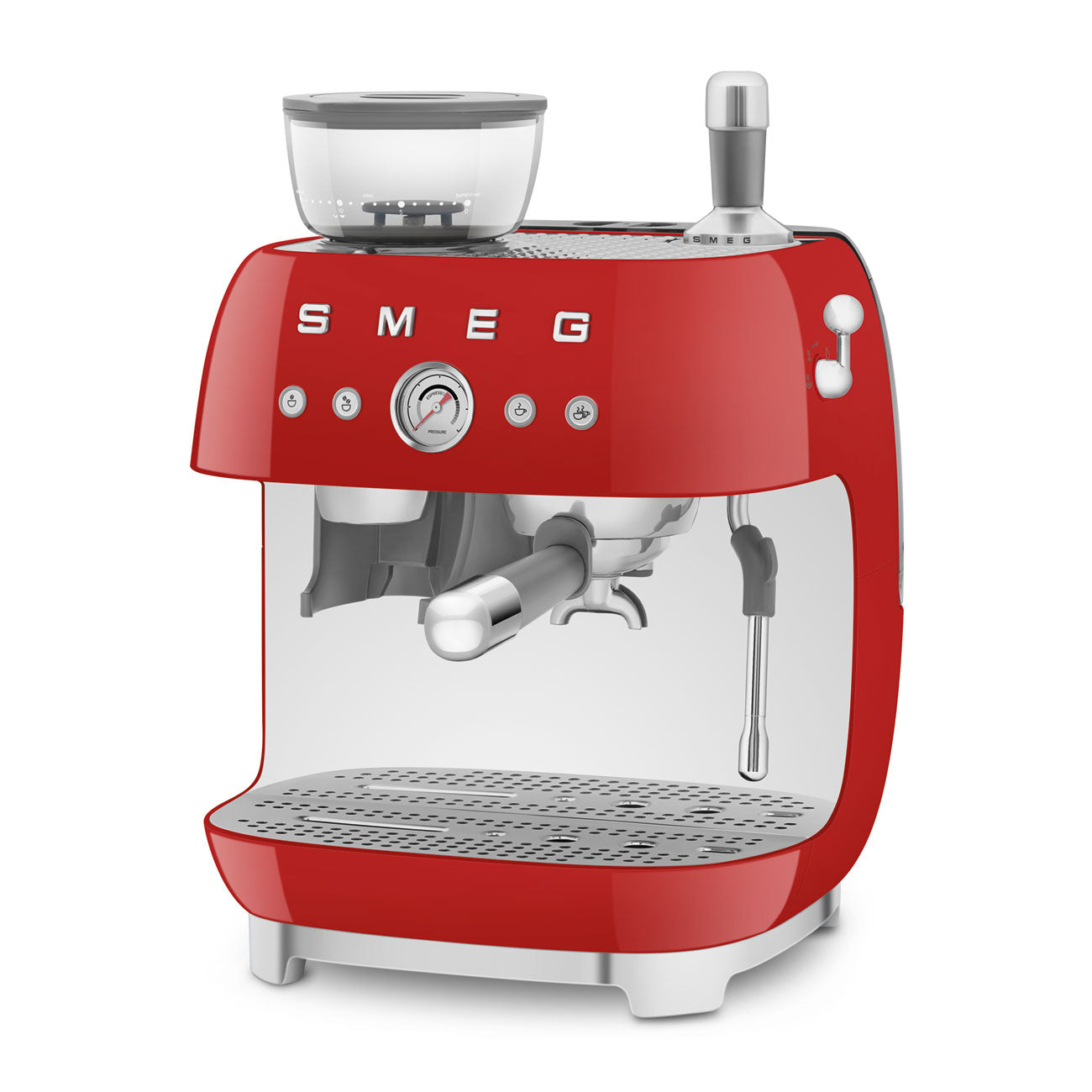 SMEG EGF03RDEU espressomachine met bonenmaler rood