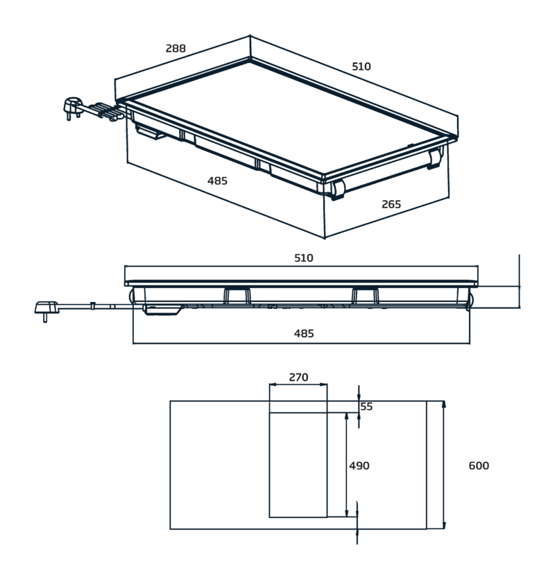 Beko HDCC32200X keramische kookplaat 30 cm