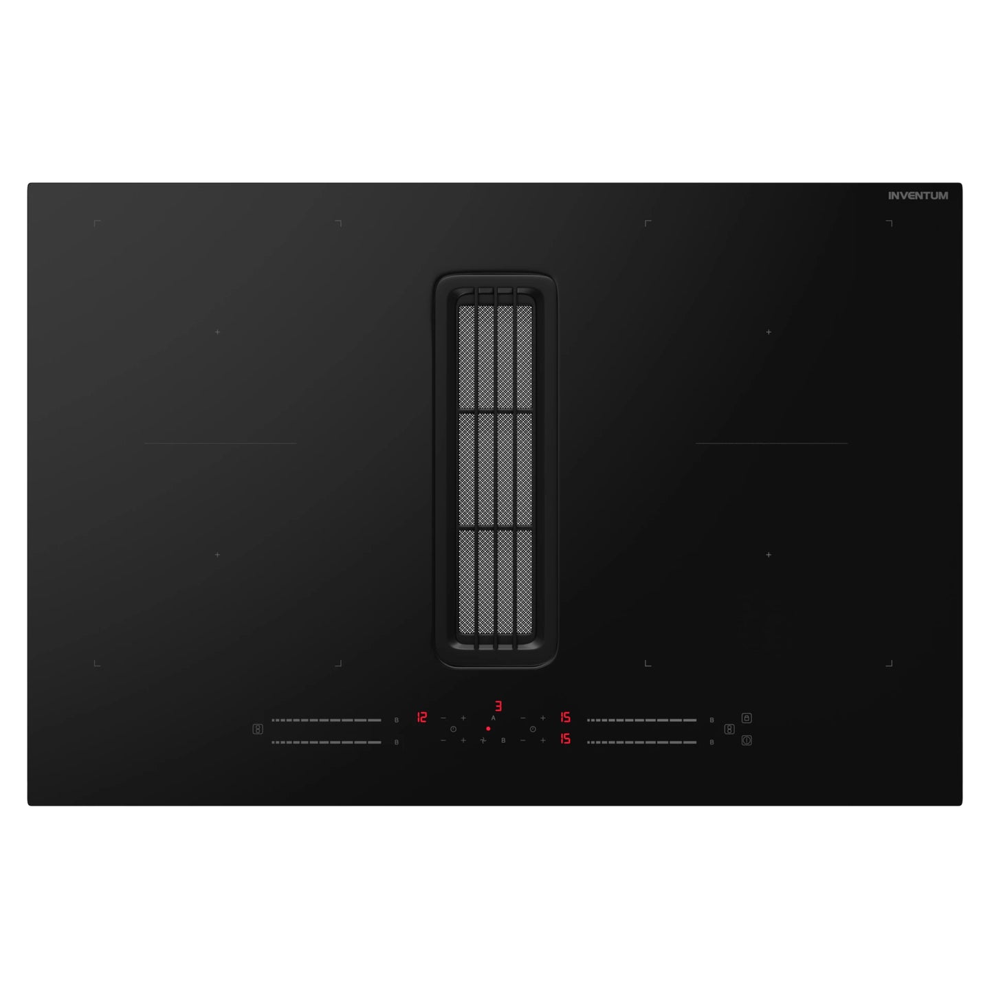Inventum  IKA8035 inbouw inductie kookplaat met afzuiging 80 cm breed