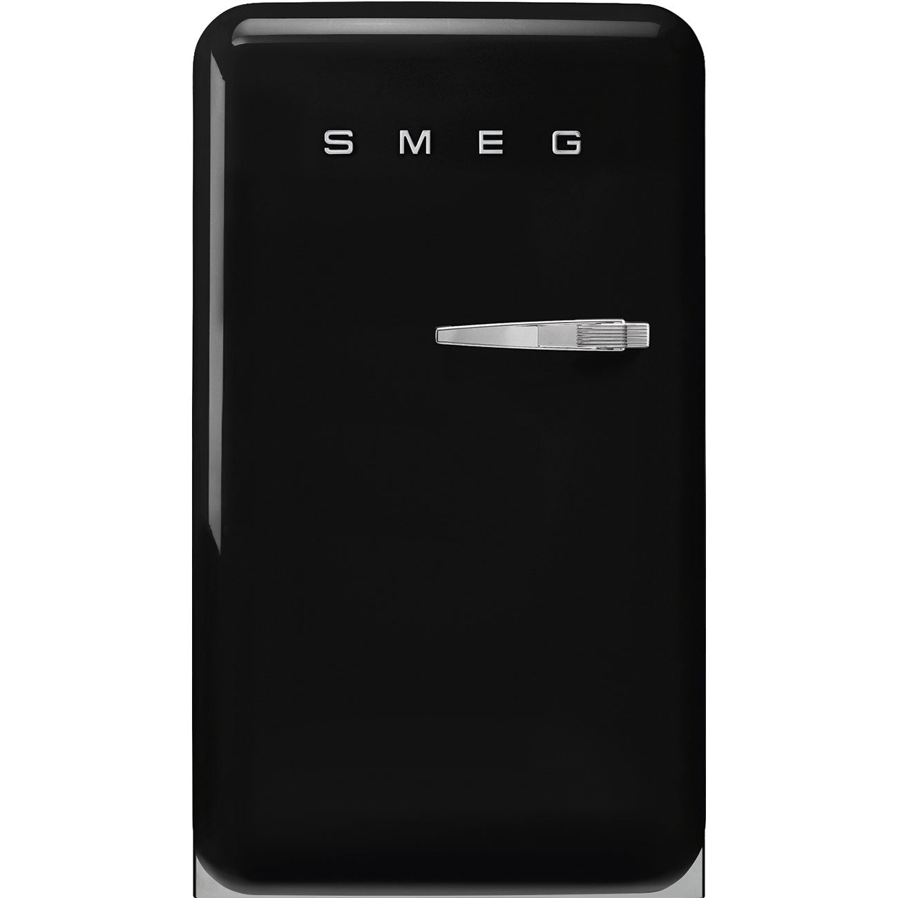SMEG FAB10HLBL6 zwarte retrokoelkast officieel productbeeld