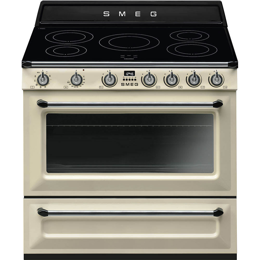 SMEG TR90IP2 90cm breed Fornuis Crème
