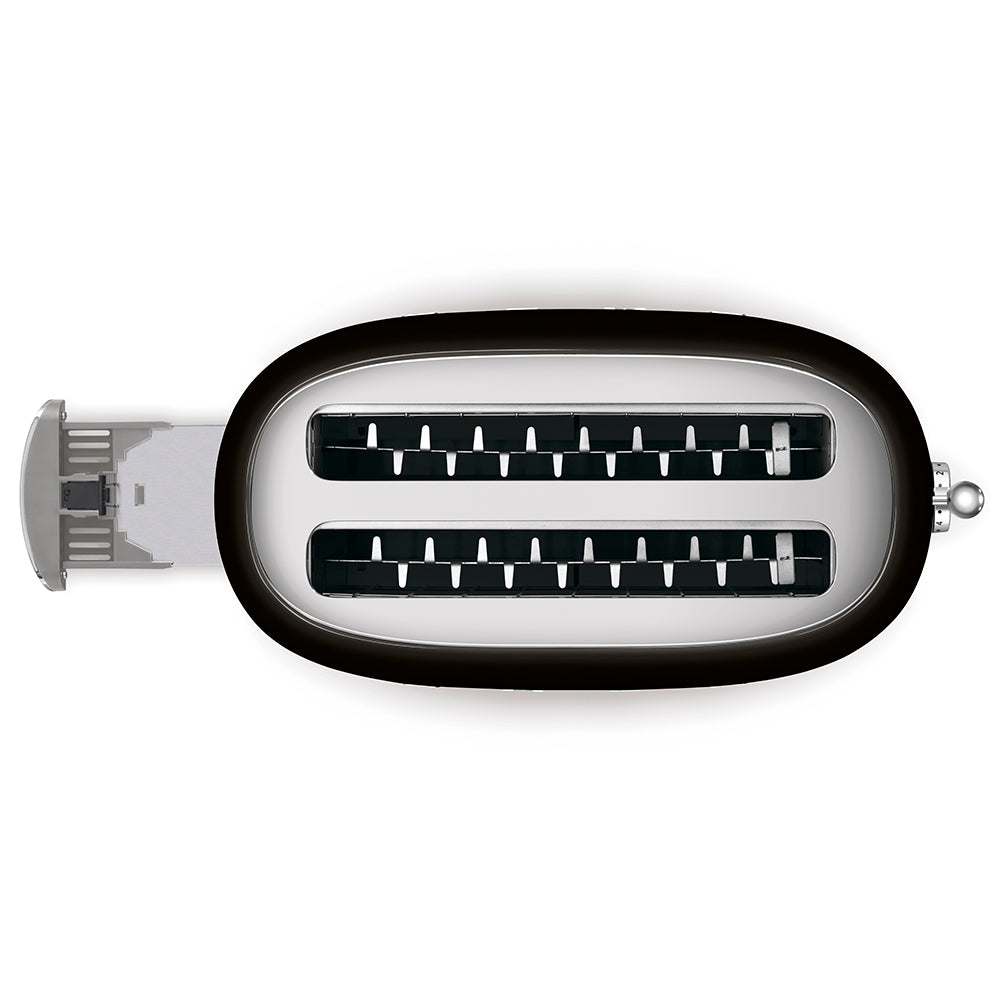 SMEG TSF02BLEU Toaster 2x4 Broodroosters Zwart