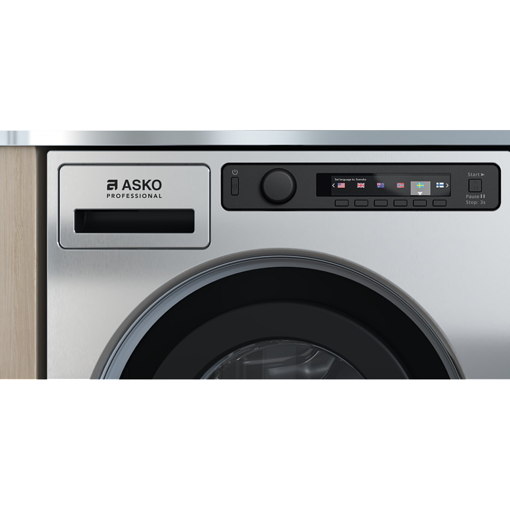ASKO WMC6742PT professionele wasmachine zijaanzicht