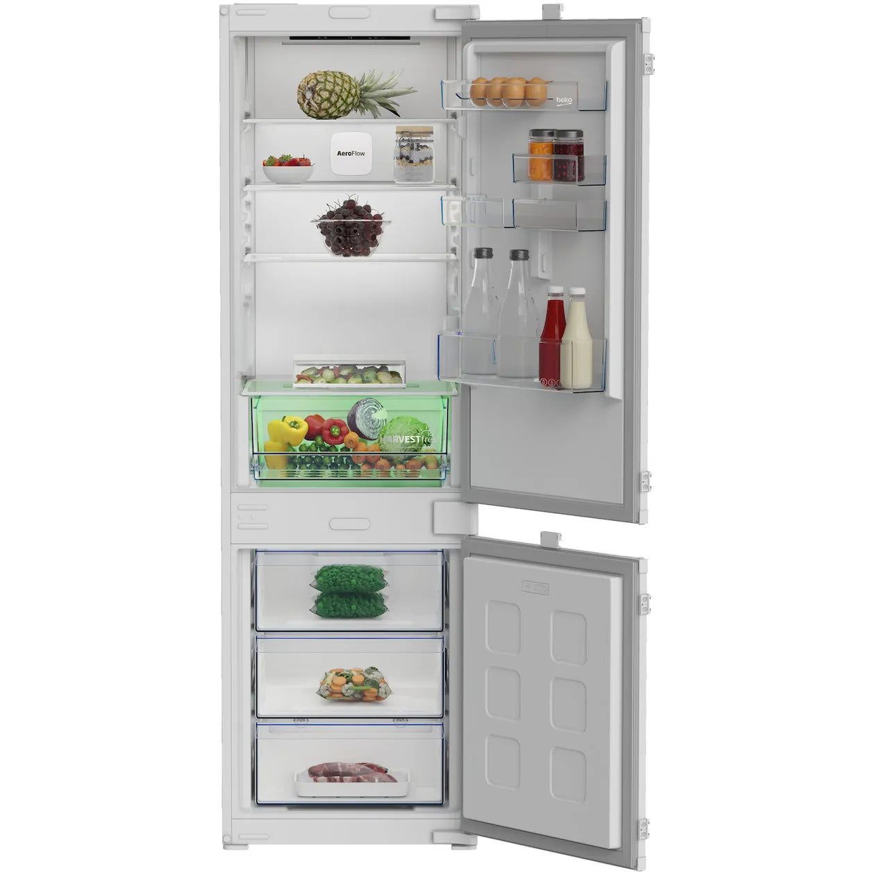 Beko B3BCNA294HS inbouw koel-vriescombinatie