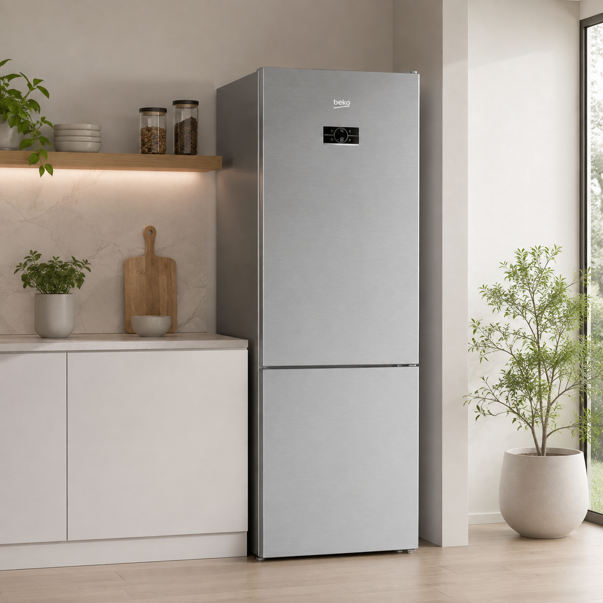 Beko B5RCNE565HXP in moderne keuken