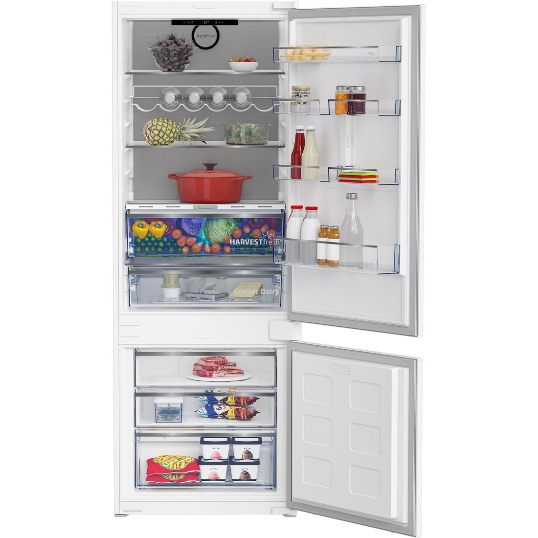 Beko BCNE400E50SHN inbouw koel-vriescombinatie